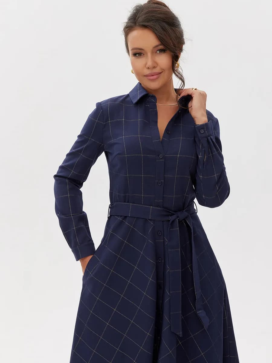 Платье офисное повседневное - фото 1