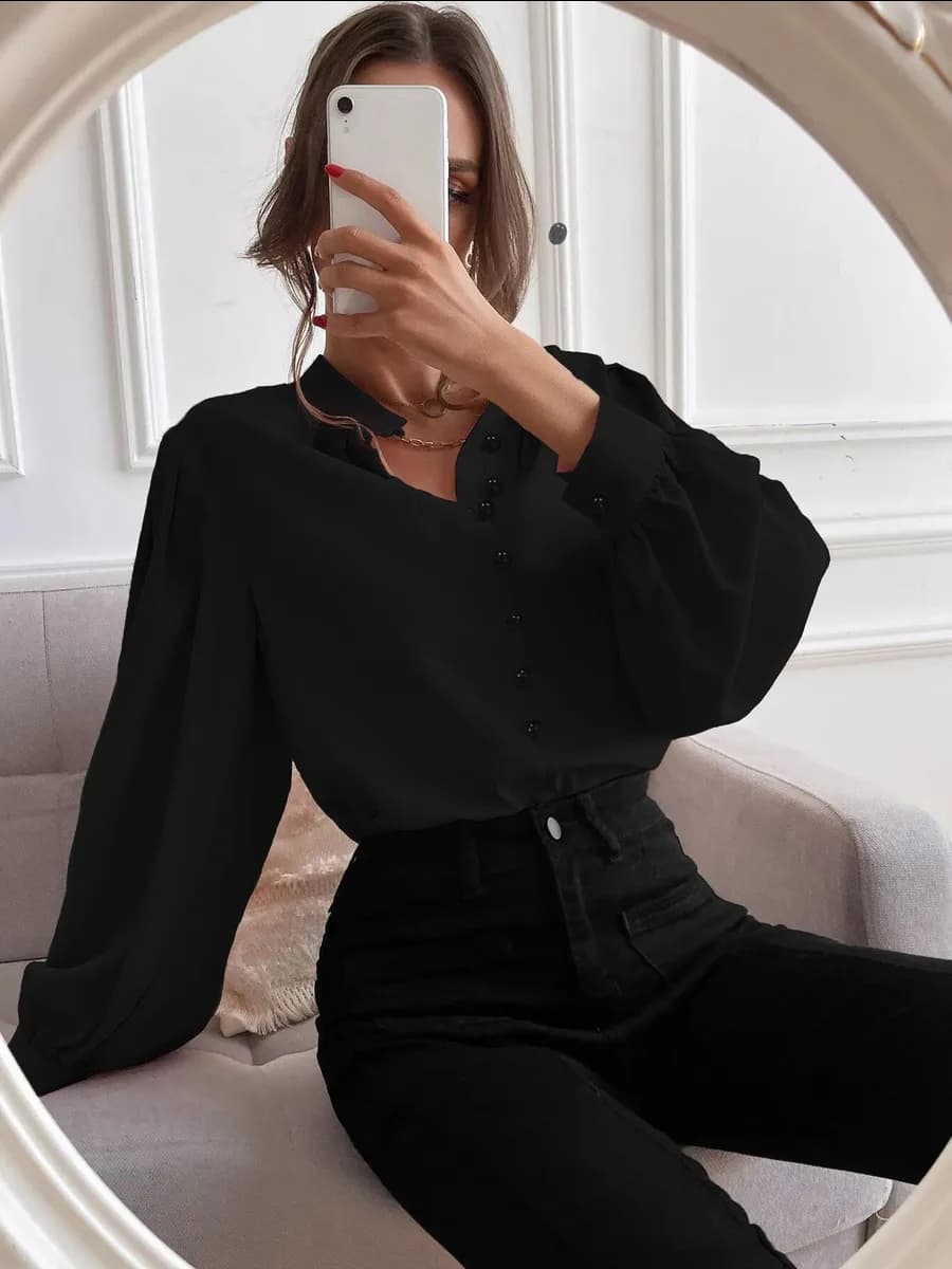 Рубашка оверсайз офисная