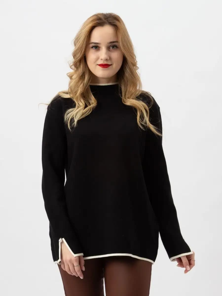 Джемпер кашемировый с горлом