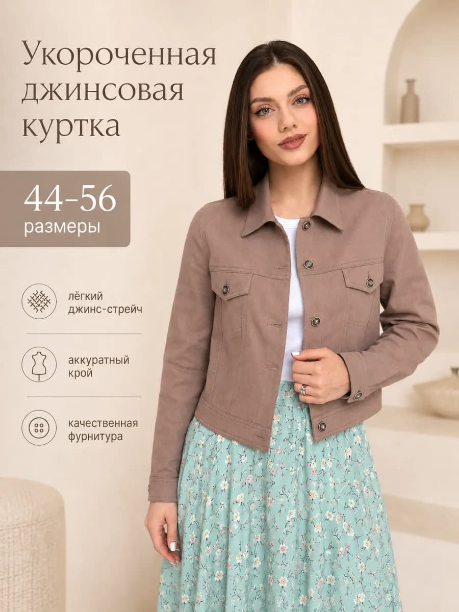 Куртка джинсовая стрейч пиджак летний