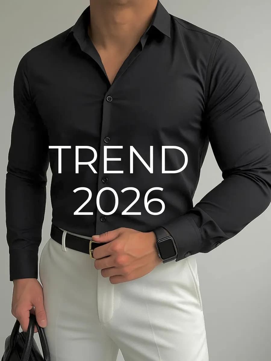 рубашка классическая с длинным рукавом