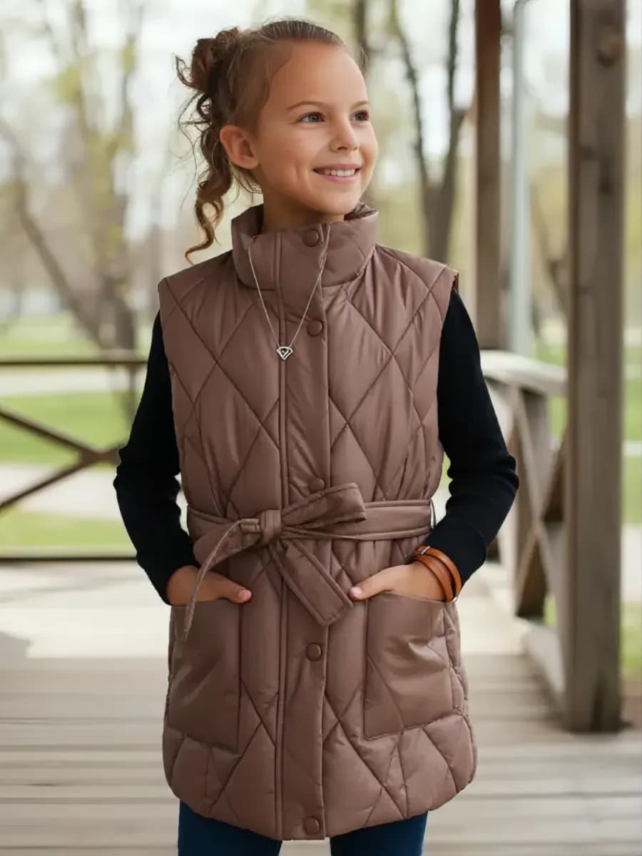 Жилет утеплённый осенний