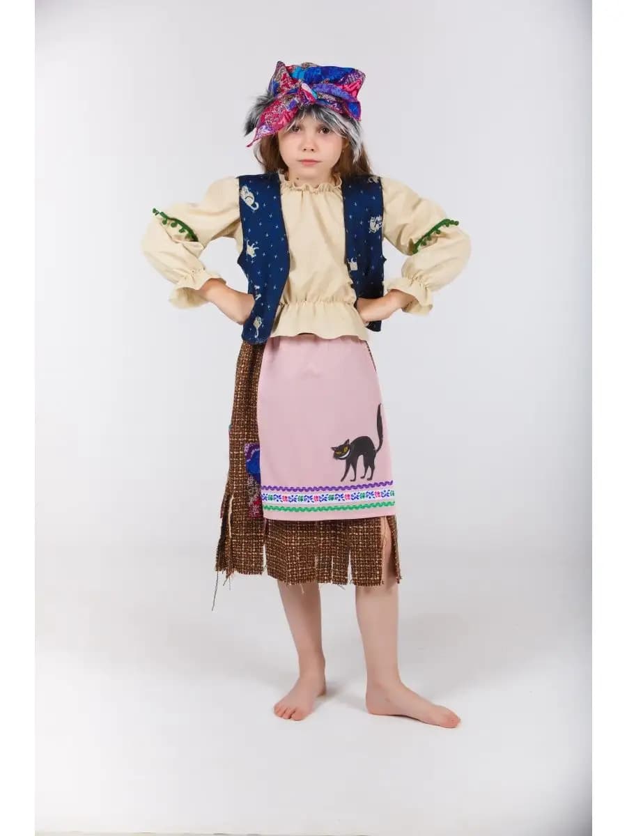 Детский карнавальный костюм Баба Яга