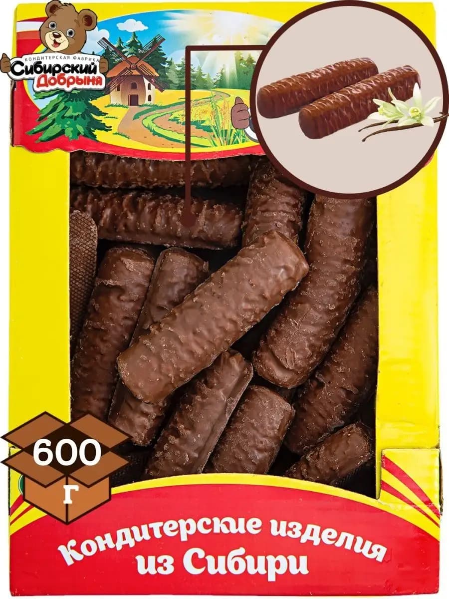 Печенье песочное Сладкие Линии ванильное, 600 гр