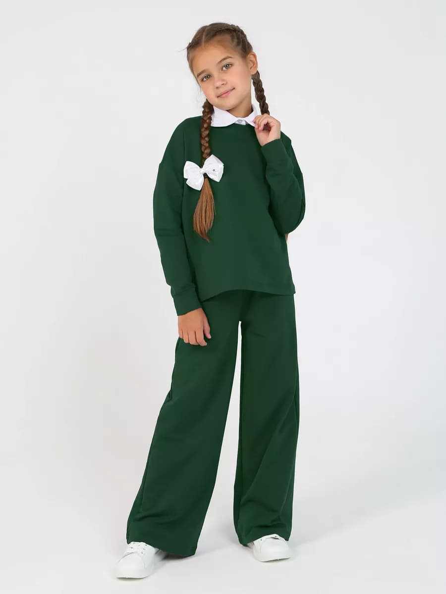 Школьный костюм брючный family look - фото 1