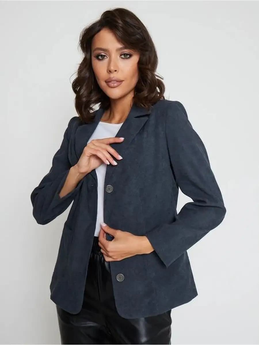 Жакет классический пиджак вельветовый