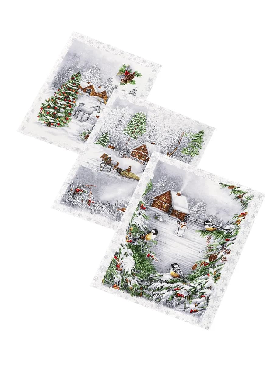 Полотенца кухонные набор 3 шт. Новый год