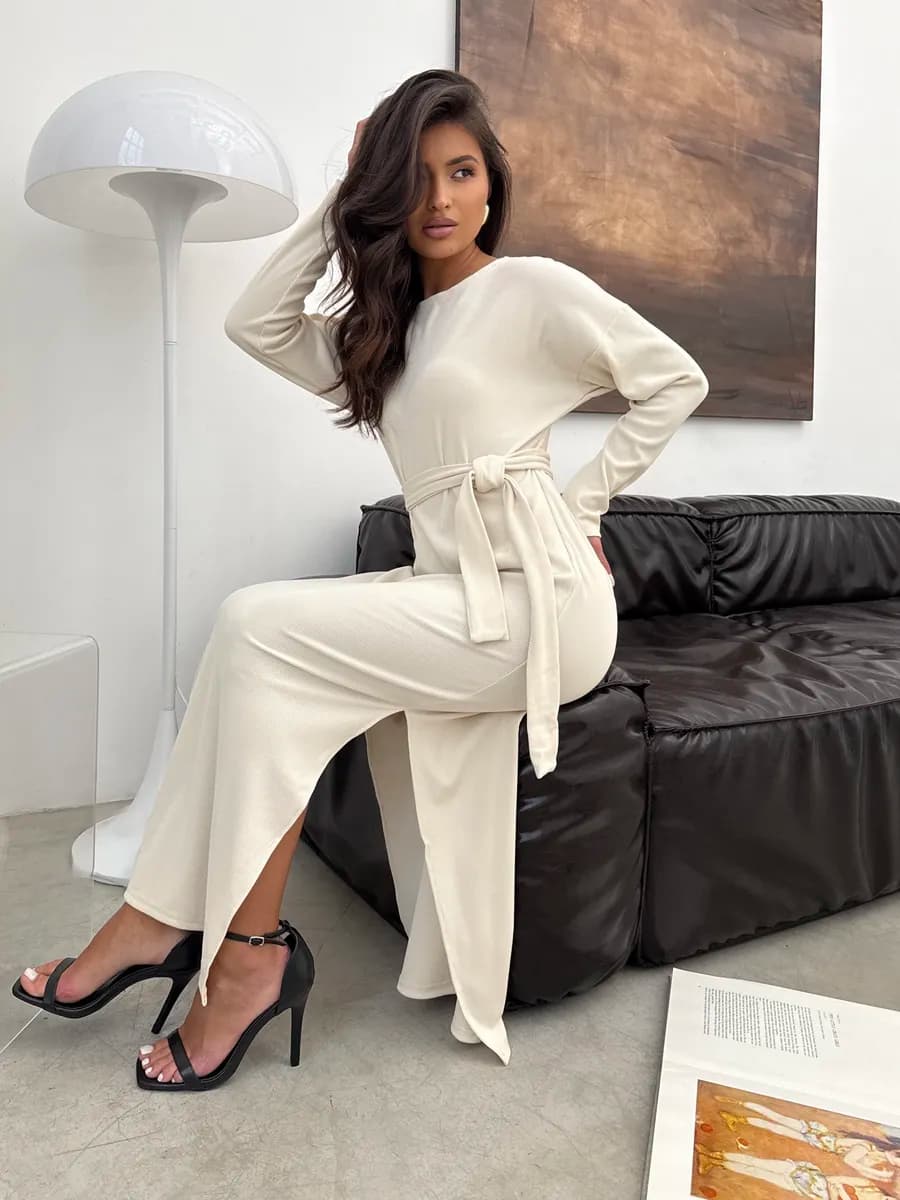 Платье теплое осеннее лапша