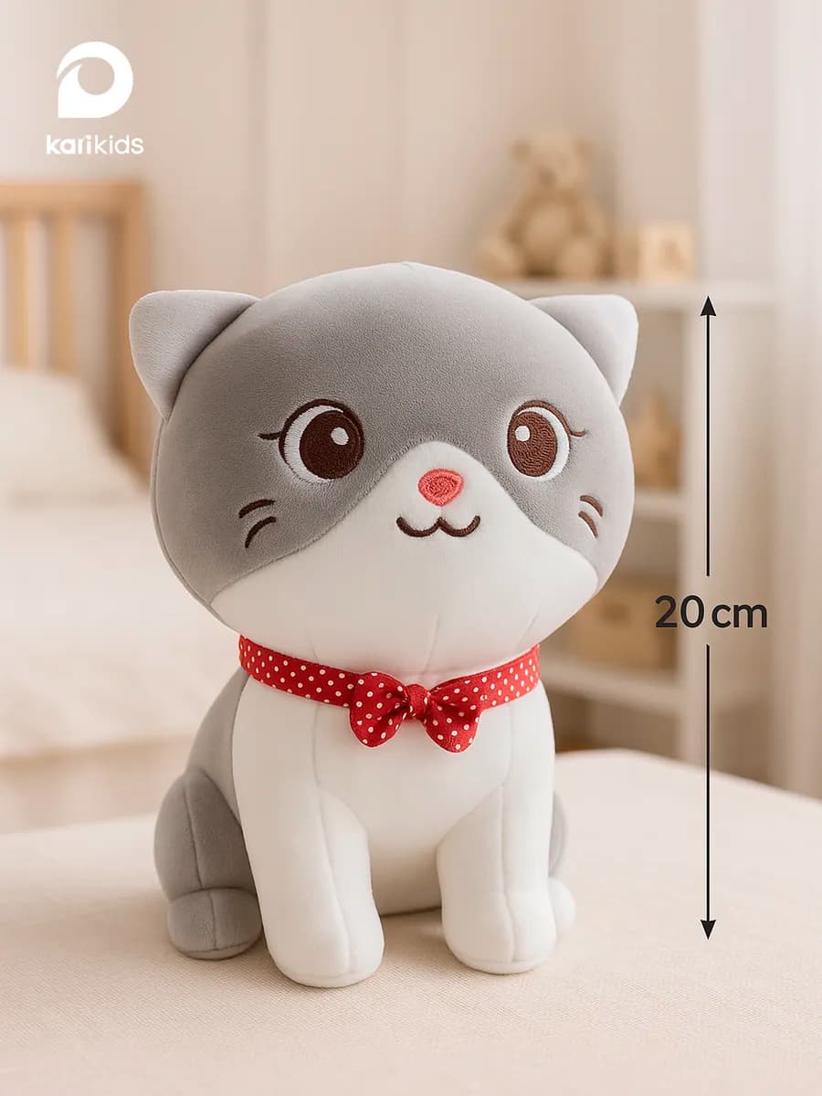 Мягкая игрушка плюшевый котенок 20 см