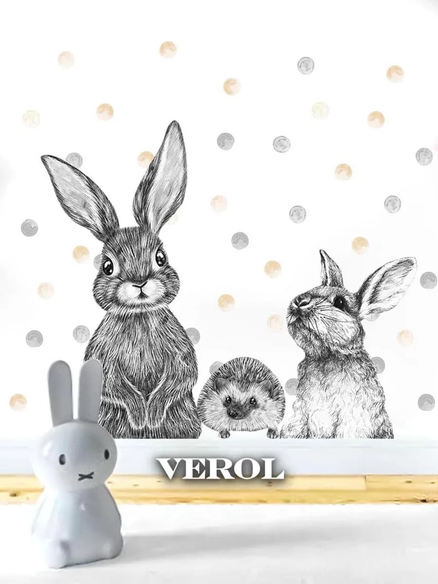 Детские наклейки интерьерные на стену декор