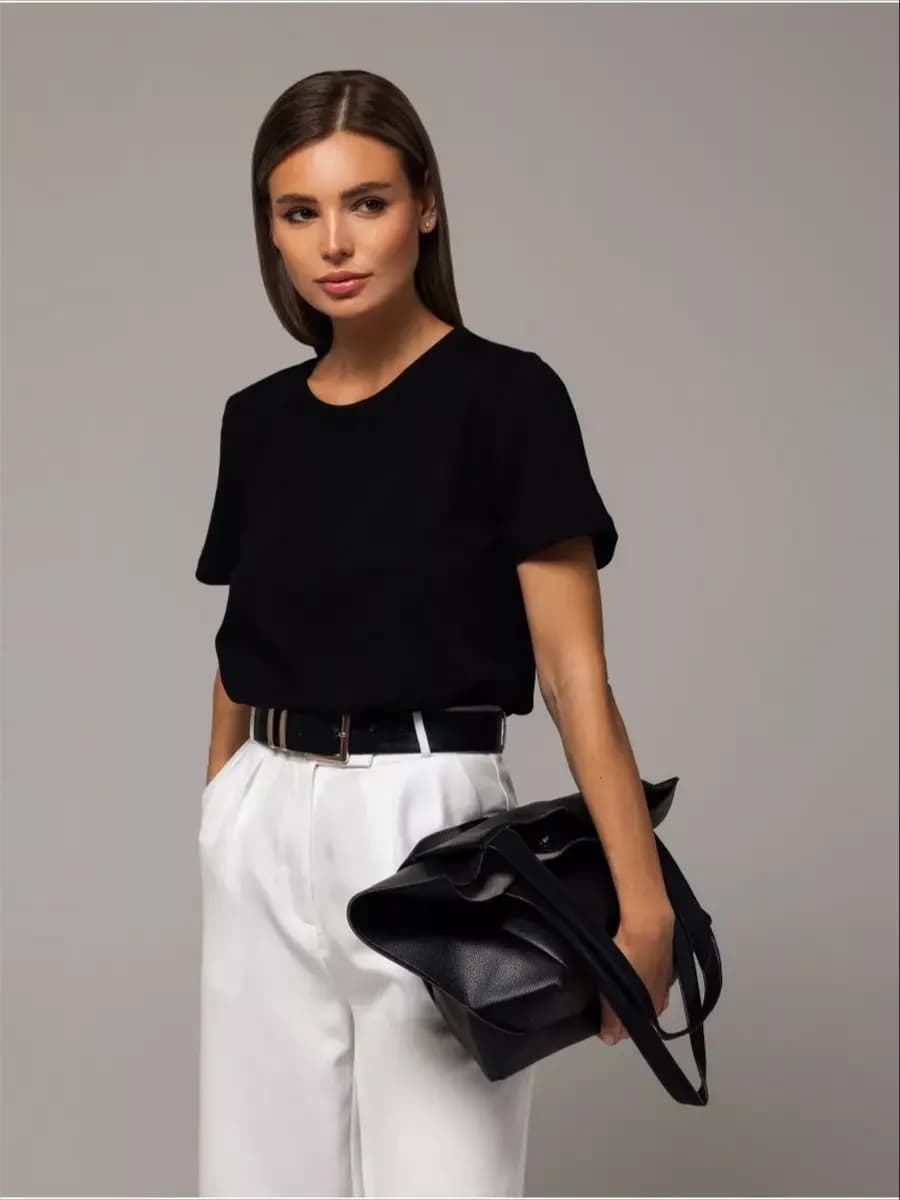 Футболка базовая однотонная