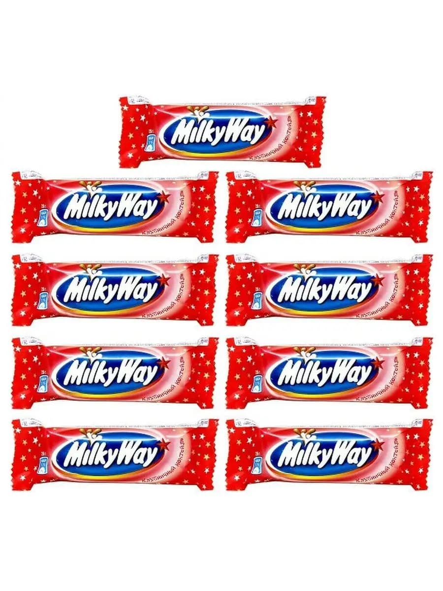 Батончик Милки Вэй клубничный 9шт по 26 г