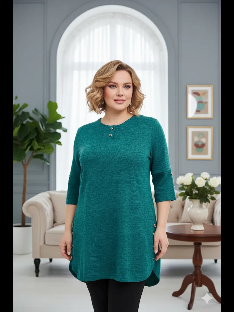 Кофта удлиненная теплая туника для дома