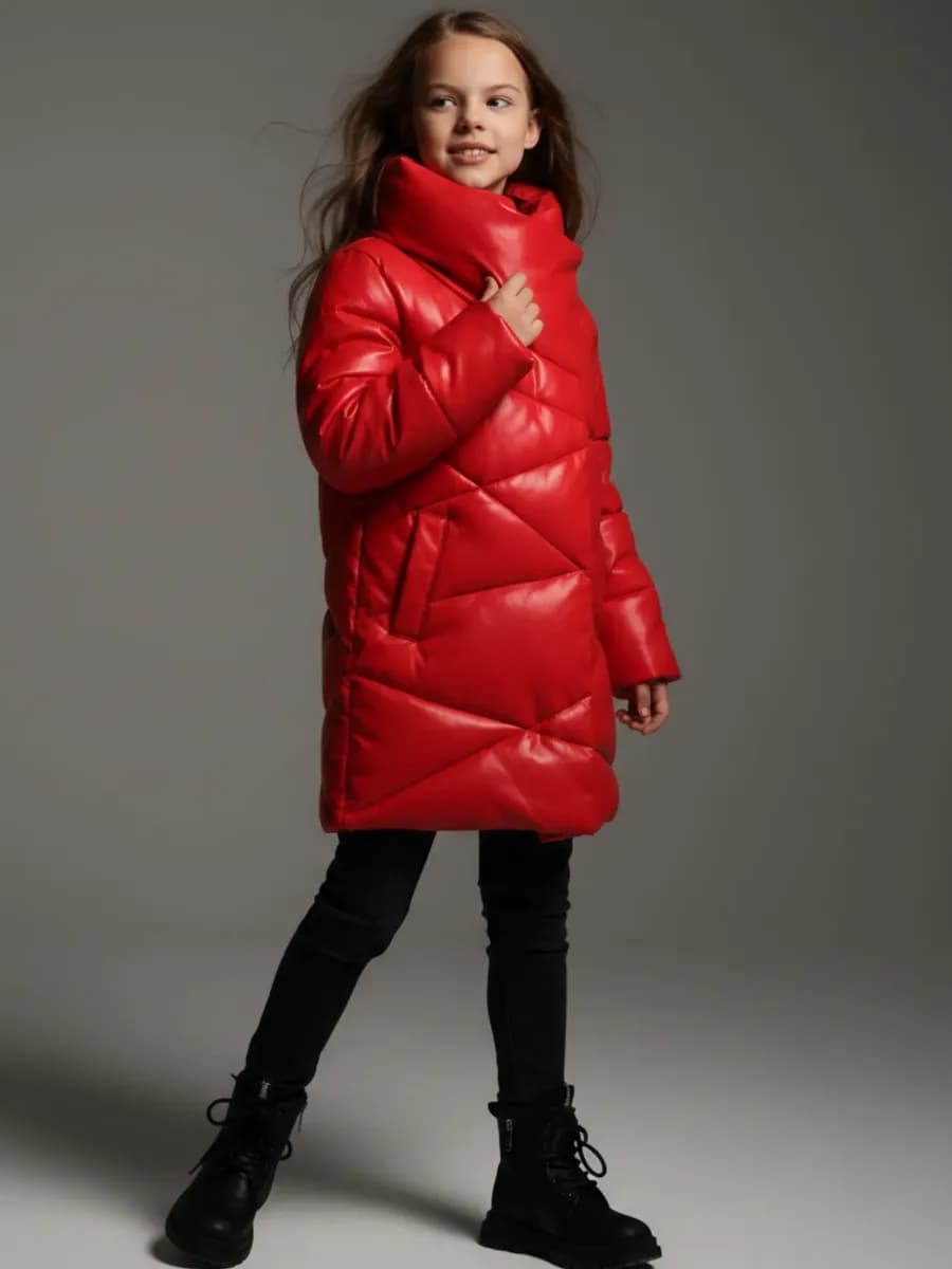 Куртка демисезонная кожаная