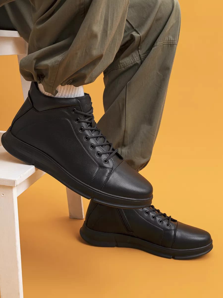 Ботинки кожаные демисезонные