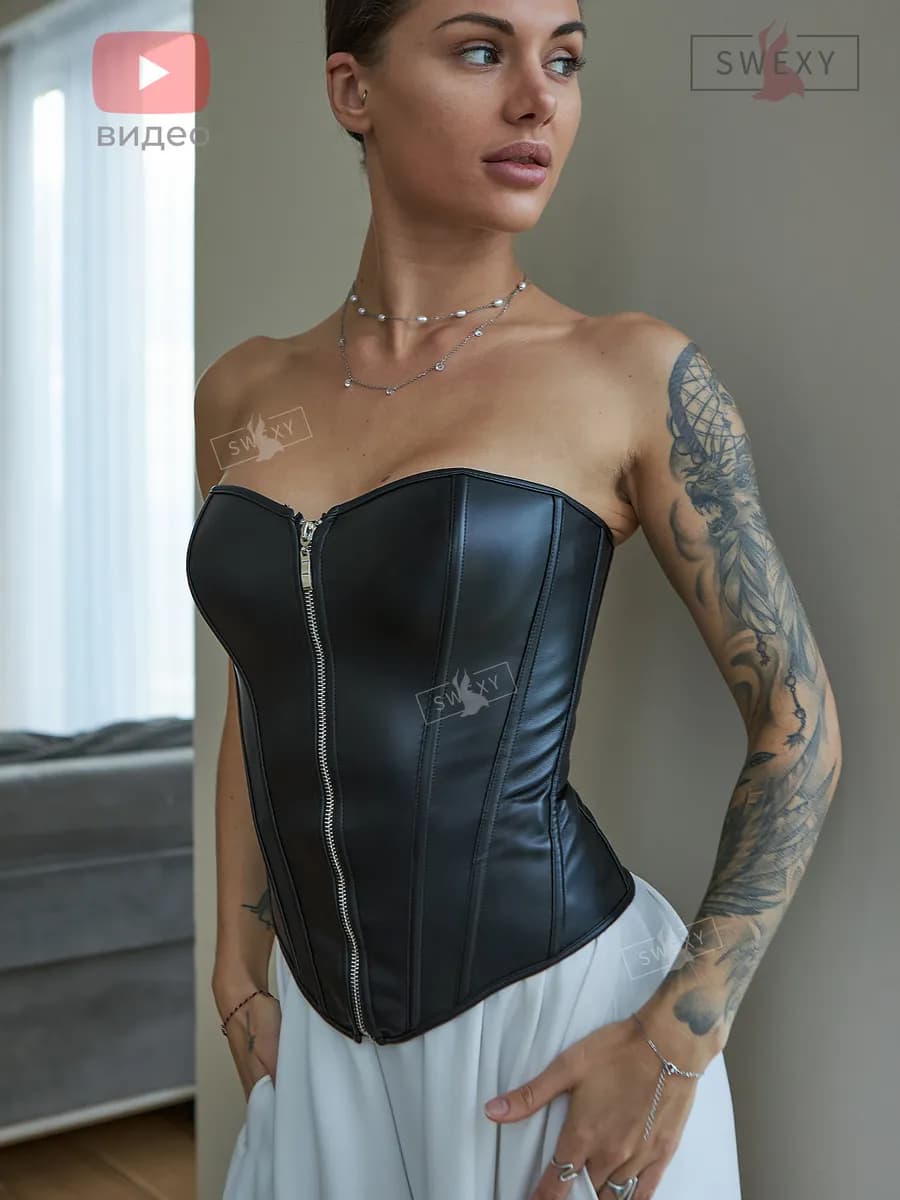 Корсет вечерний женский утягивающий топ с открытыми плечами