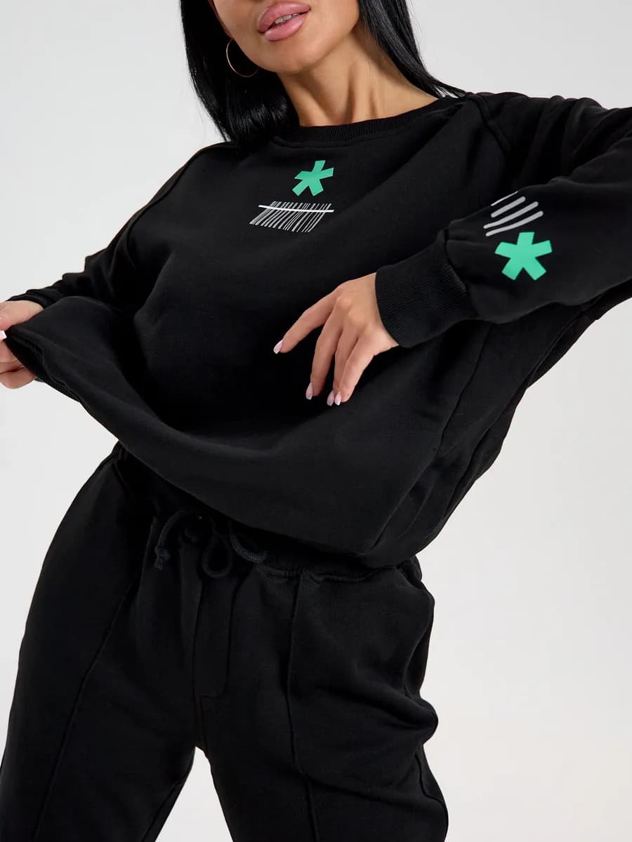 Спортивный костюм без начеса оверсайз