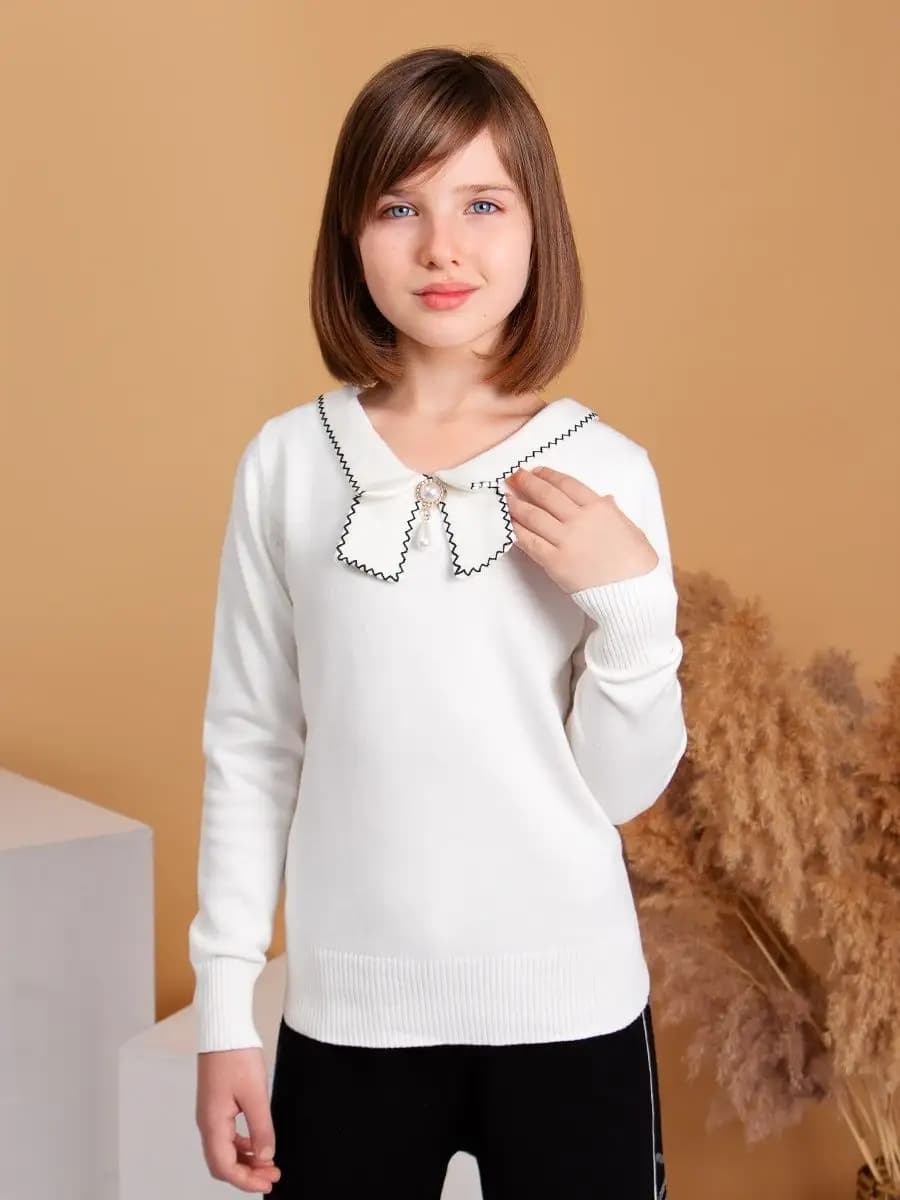 Джемпер нарядный школьный 8 марта