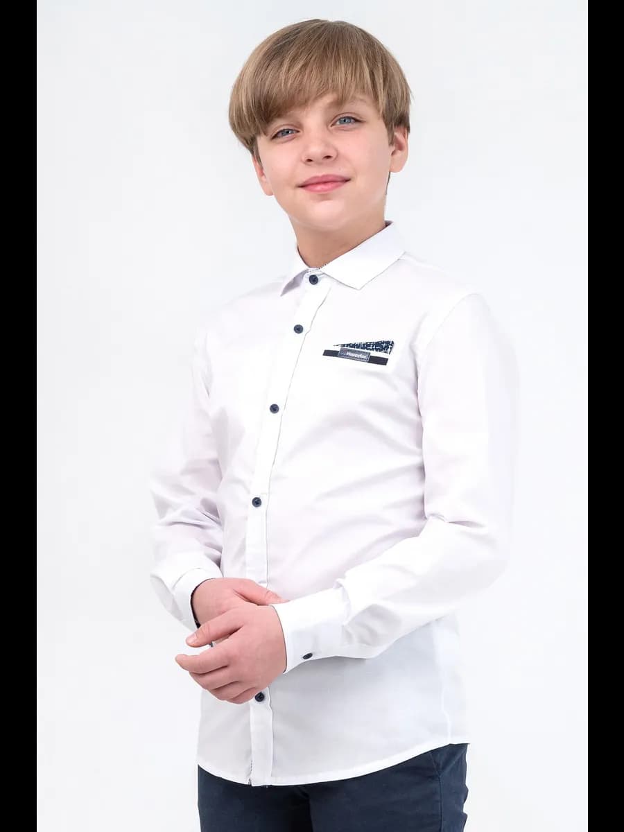Рубашка с длинным рукавом школьная