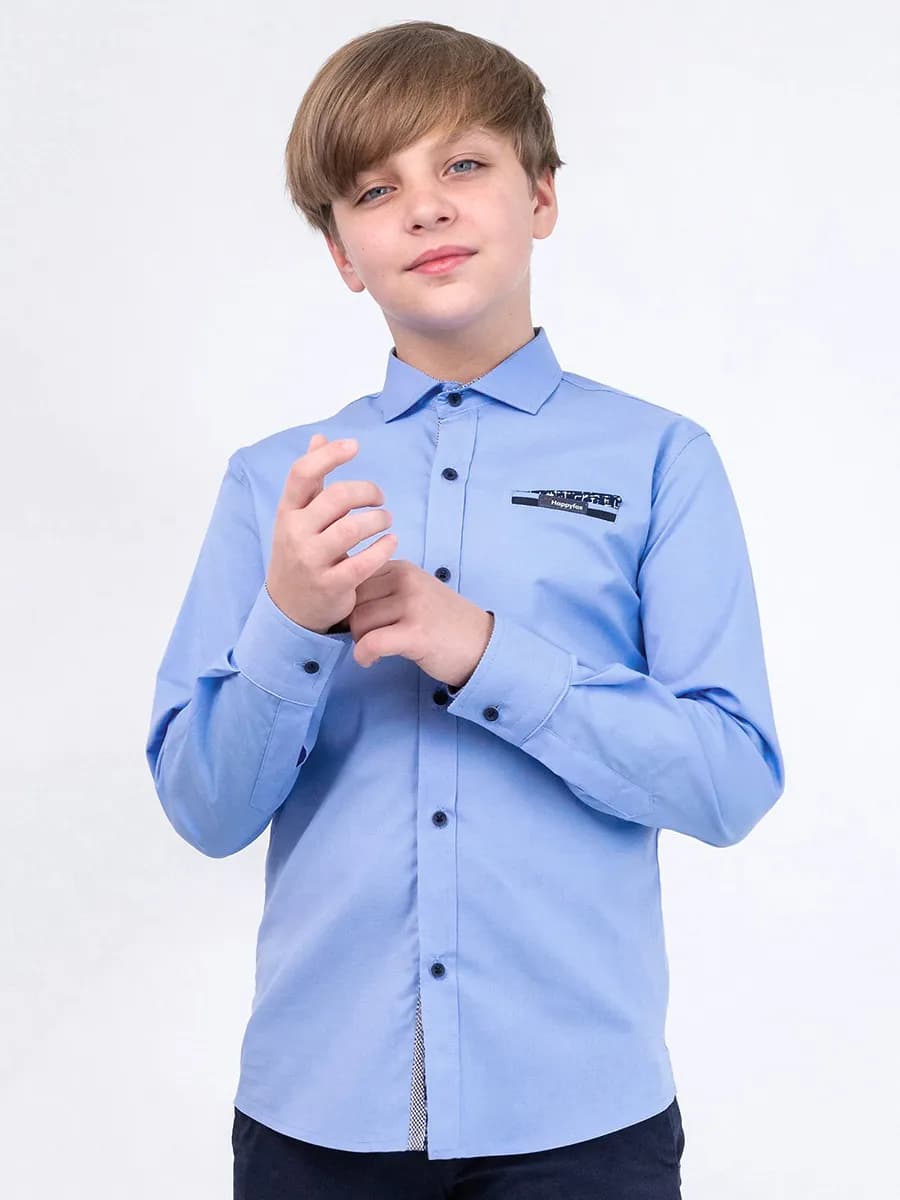 Рубашка с длинным рукавом школьная