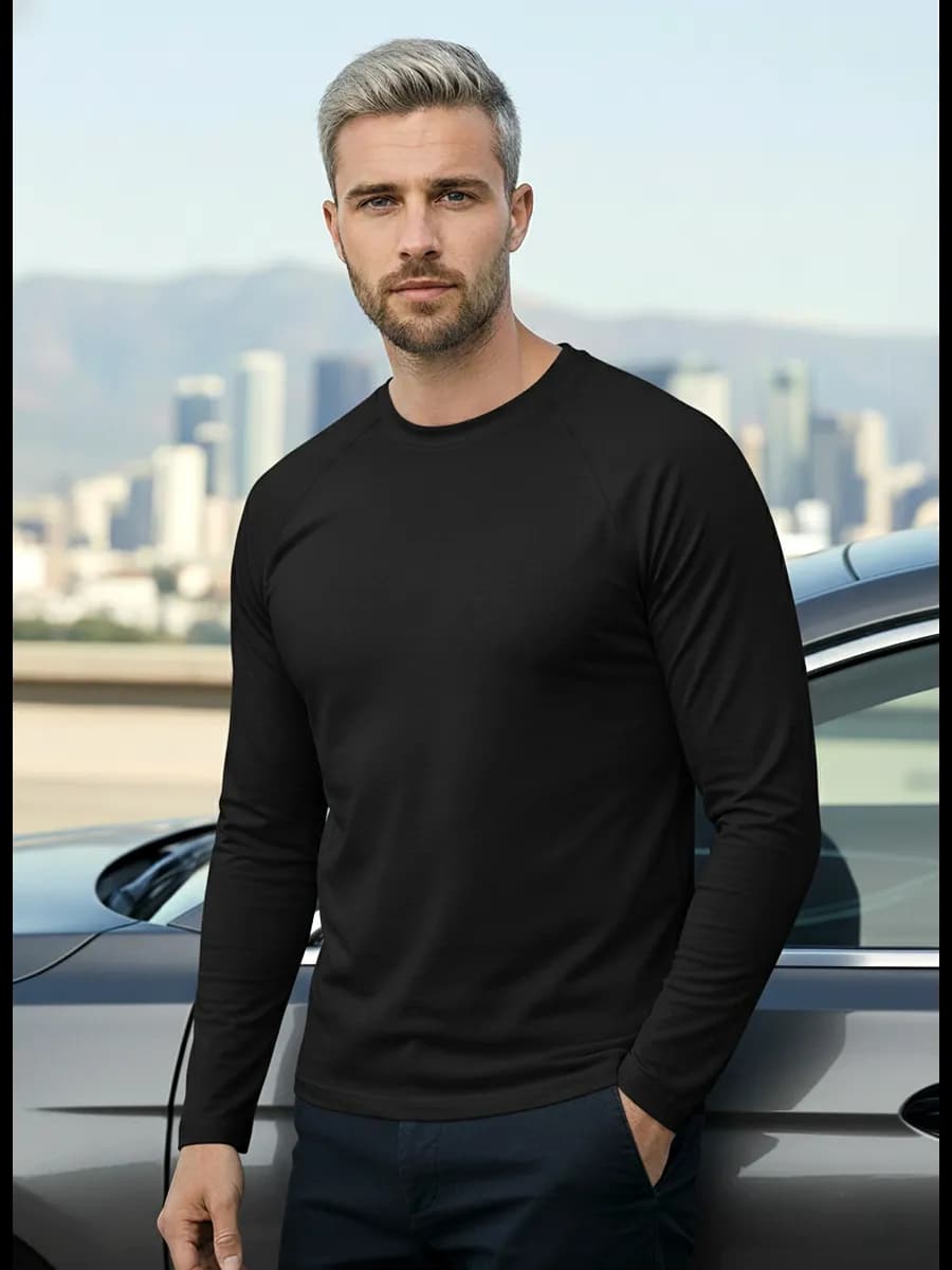 Лонгслив базовый футболка с длинным рукавом