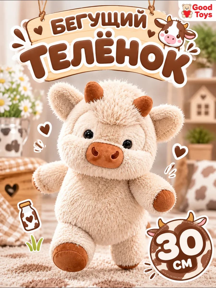 Мягкая игрушка Теленок