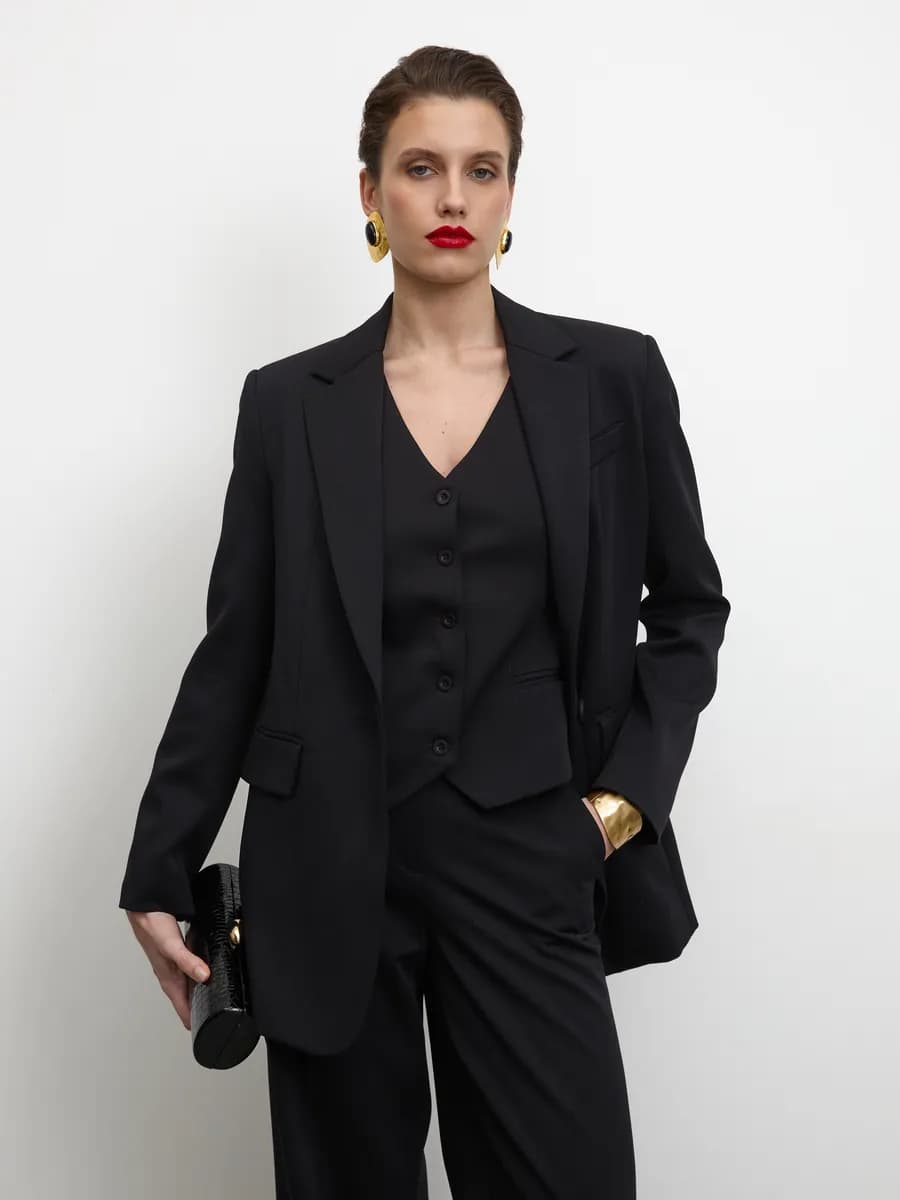 Пиджак жакет оверсайз классический прямой