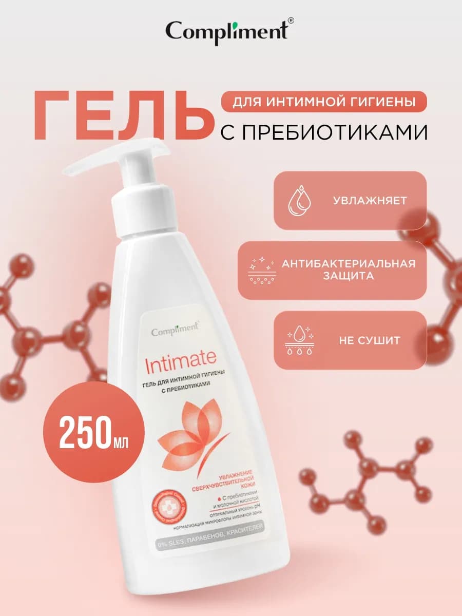 Гель для интимной гигиены женский с пребиотиками 250мл