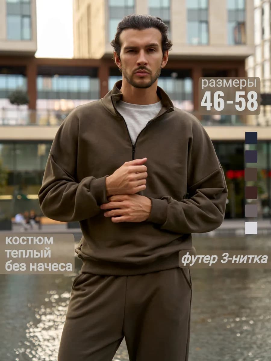 Спортивный костюм теплый на молнии