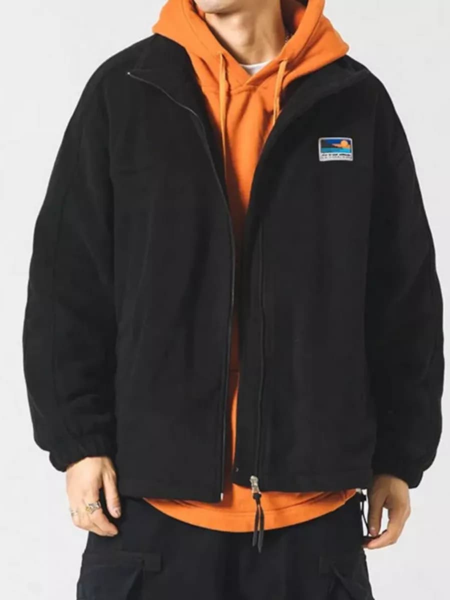 Толстовка на молнии плюшевая флиска