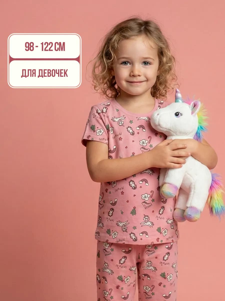 Пижама детская комплект со штанами домашний