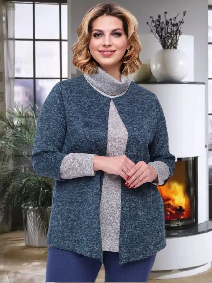 Джемпер больших размеров свитер кофта