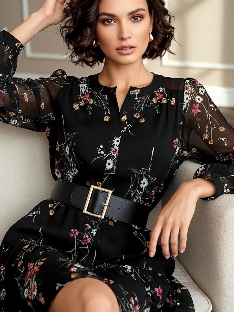 Платье шифоновое праздничное нарядное