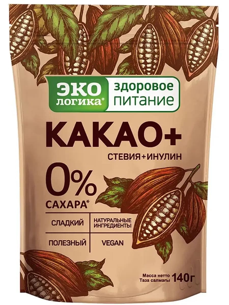Какао плюс 140 г (без сахара)