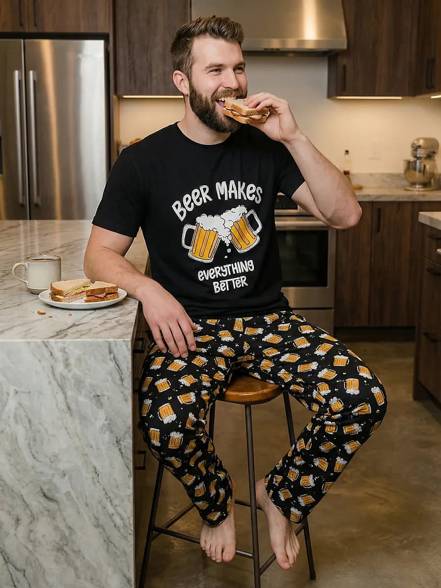 Пижама со штанами хлопок