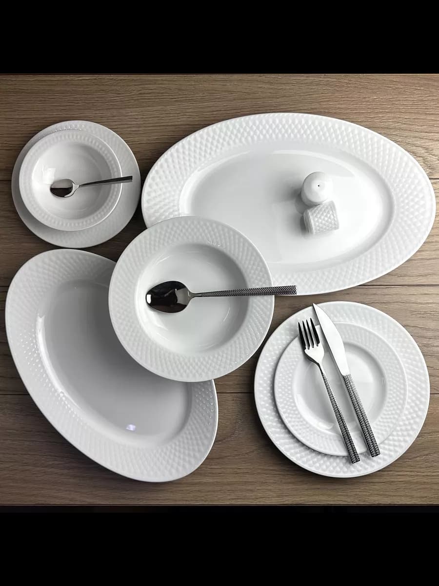 Сервиз набор посуды столовой обеденный Diamand на 6 персон