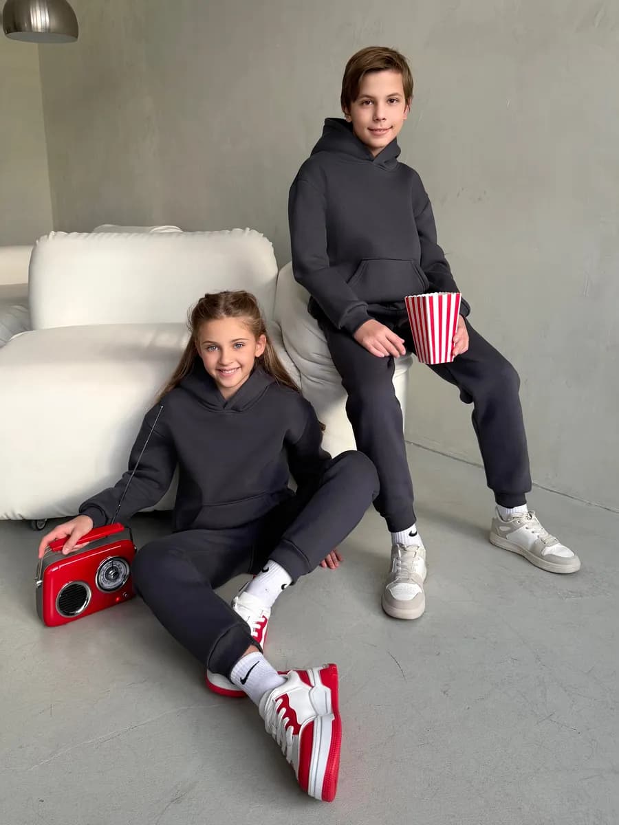 Спортивный костюм теплый с начесом зимний подростковый