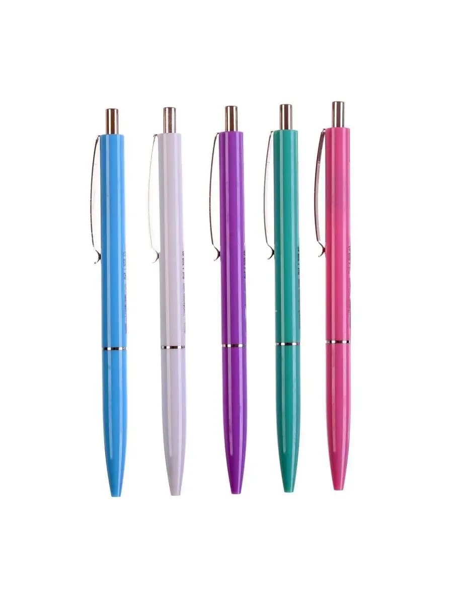 Ручка K15 шариковая автоматическая 5шт, cиняя 1,0 мм