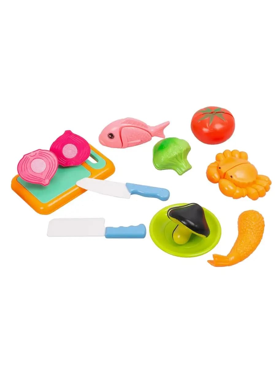 Игровой набор продуктов для резки на липучках 11 предметов