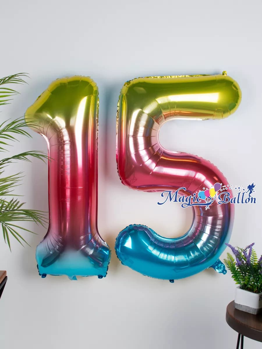 Воздушные шары на 15 лет