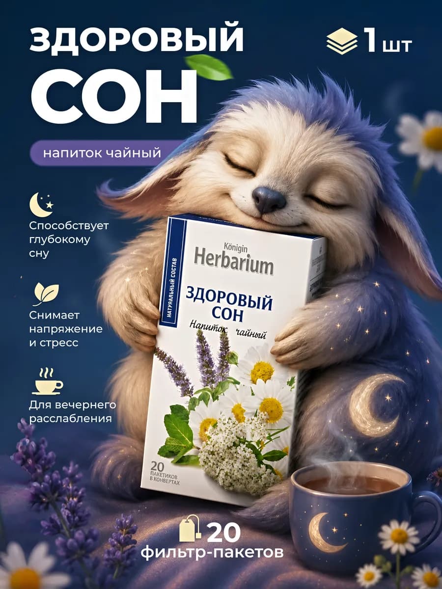 Чай для сна антистресс травяной 20 пакетиков