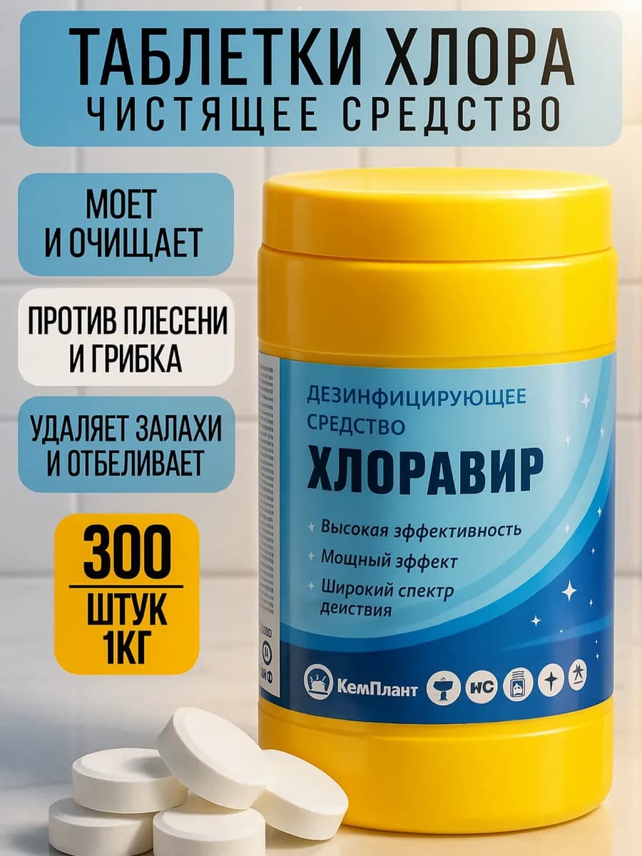 Хлорка в таблетках дезинфицирующее средство