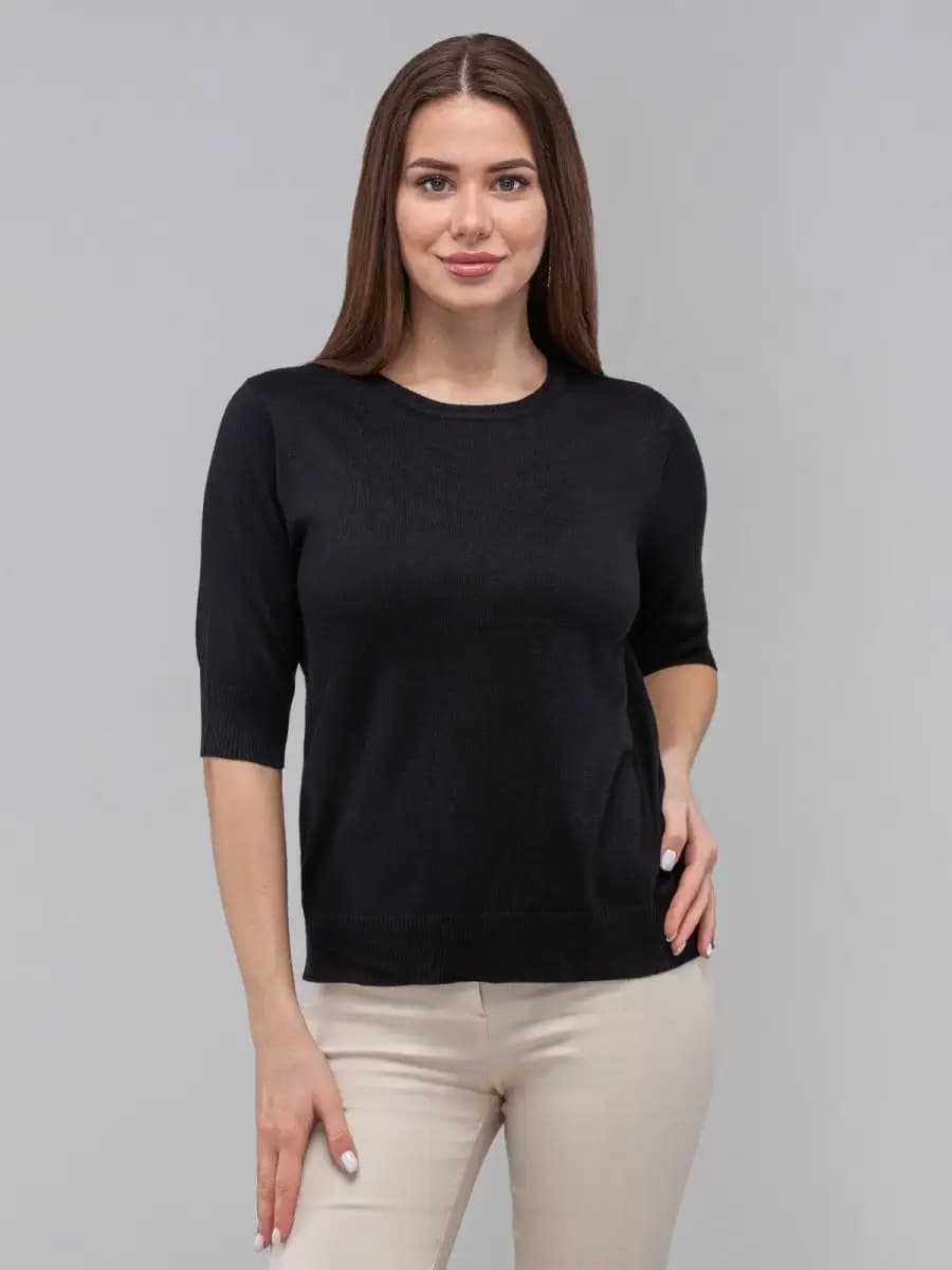 Джемпер с коротким рукавом - фото 1