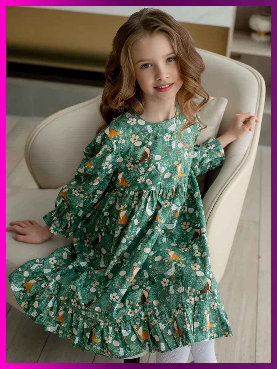 Платье в садик летнее повседневное хлопок