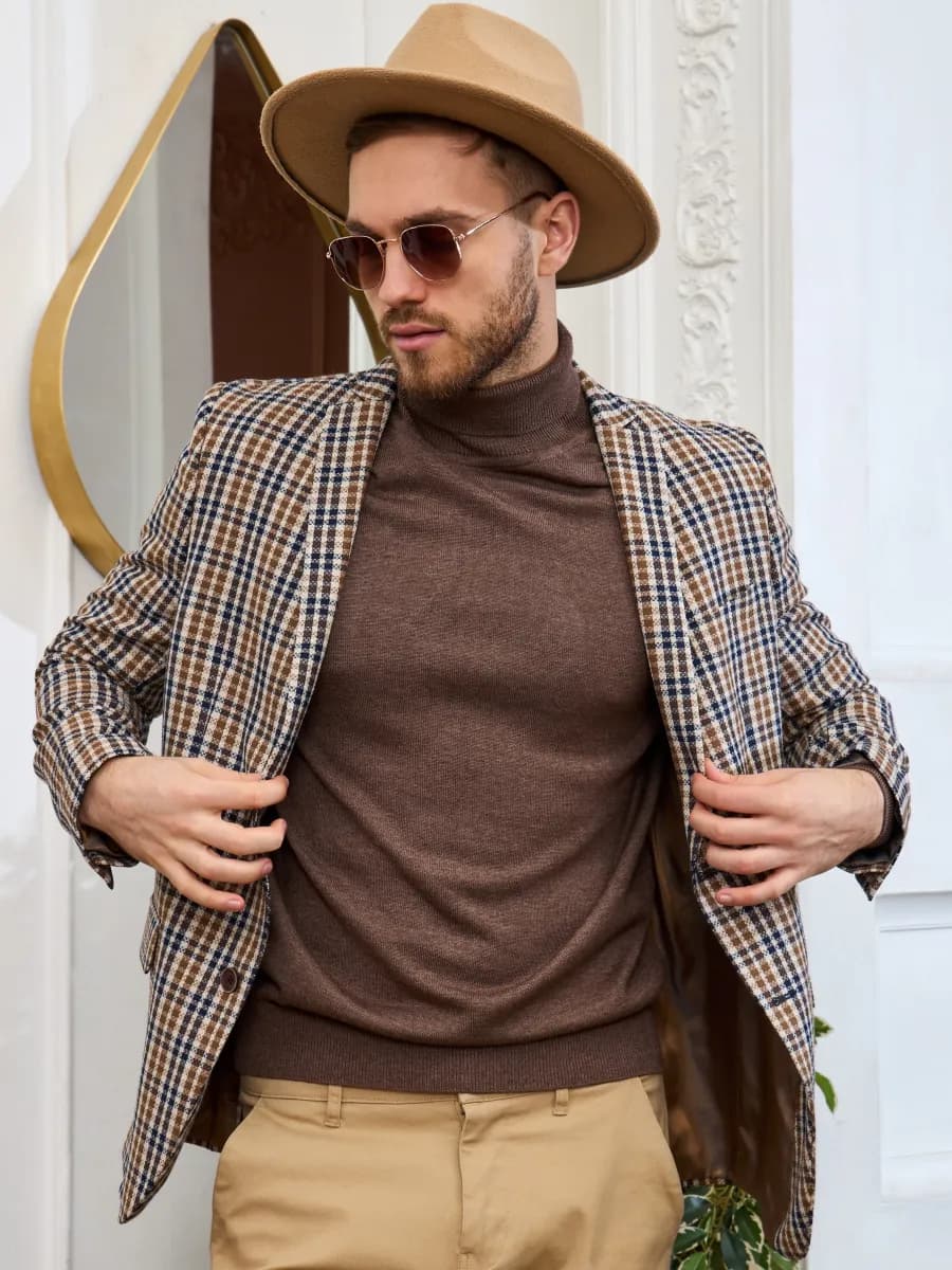 Водолазка с горлом хлопковая трикотажная кофта