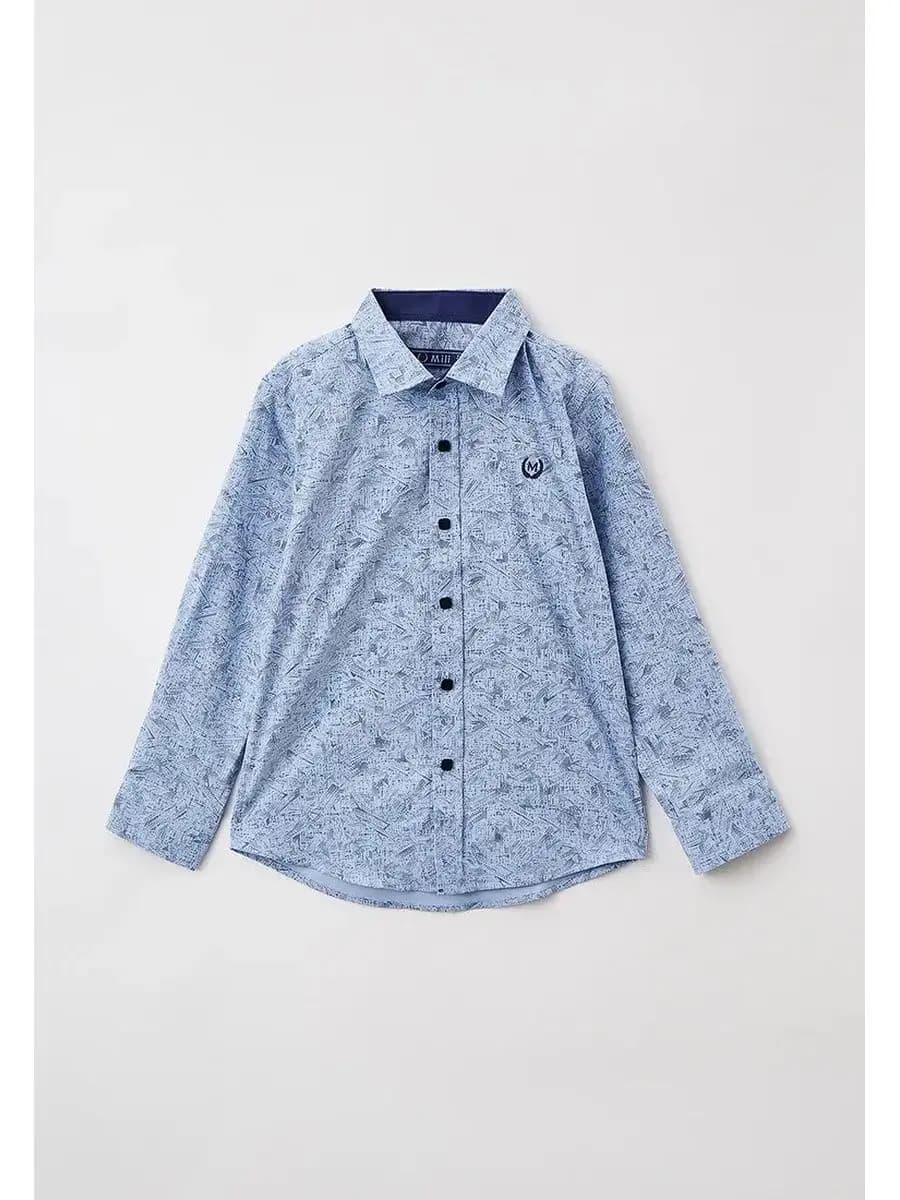 Рубашка на кнопках классическая школьная