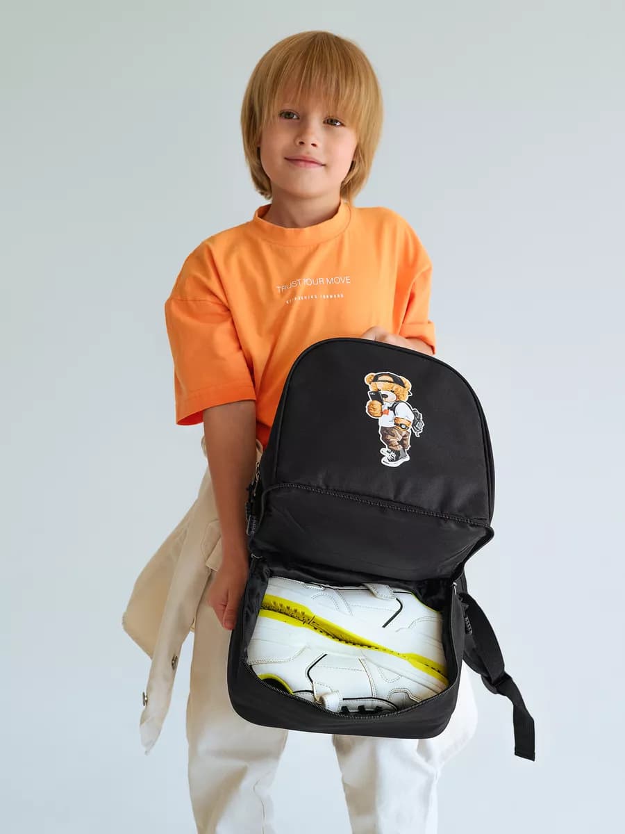 Дошкольный рюкзак в садик c отделением для обуви