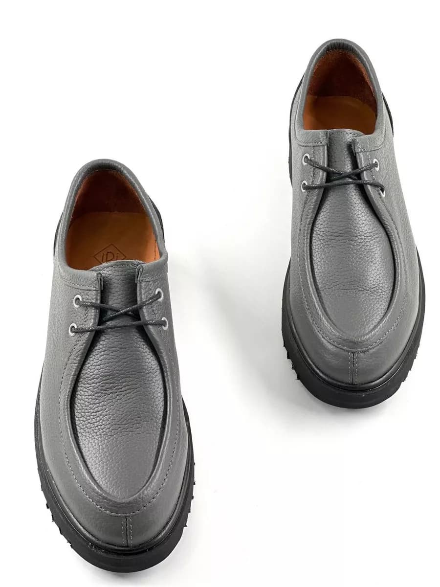 Туфли классические дерби с высокой подошвой платформой