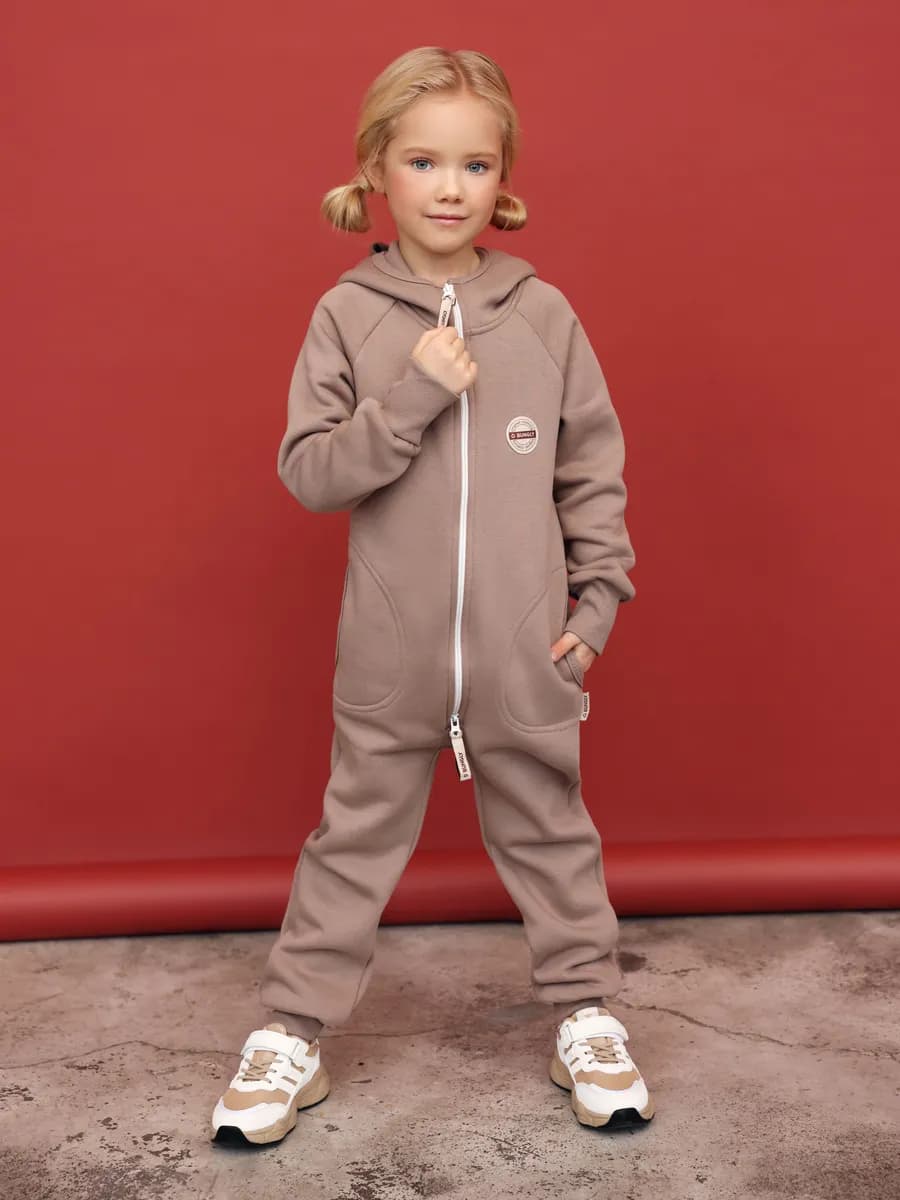 Детский комбинезон утепленный с начесом