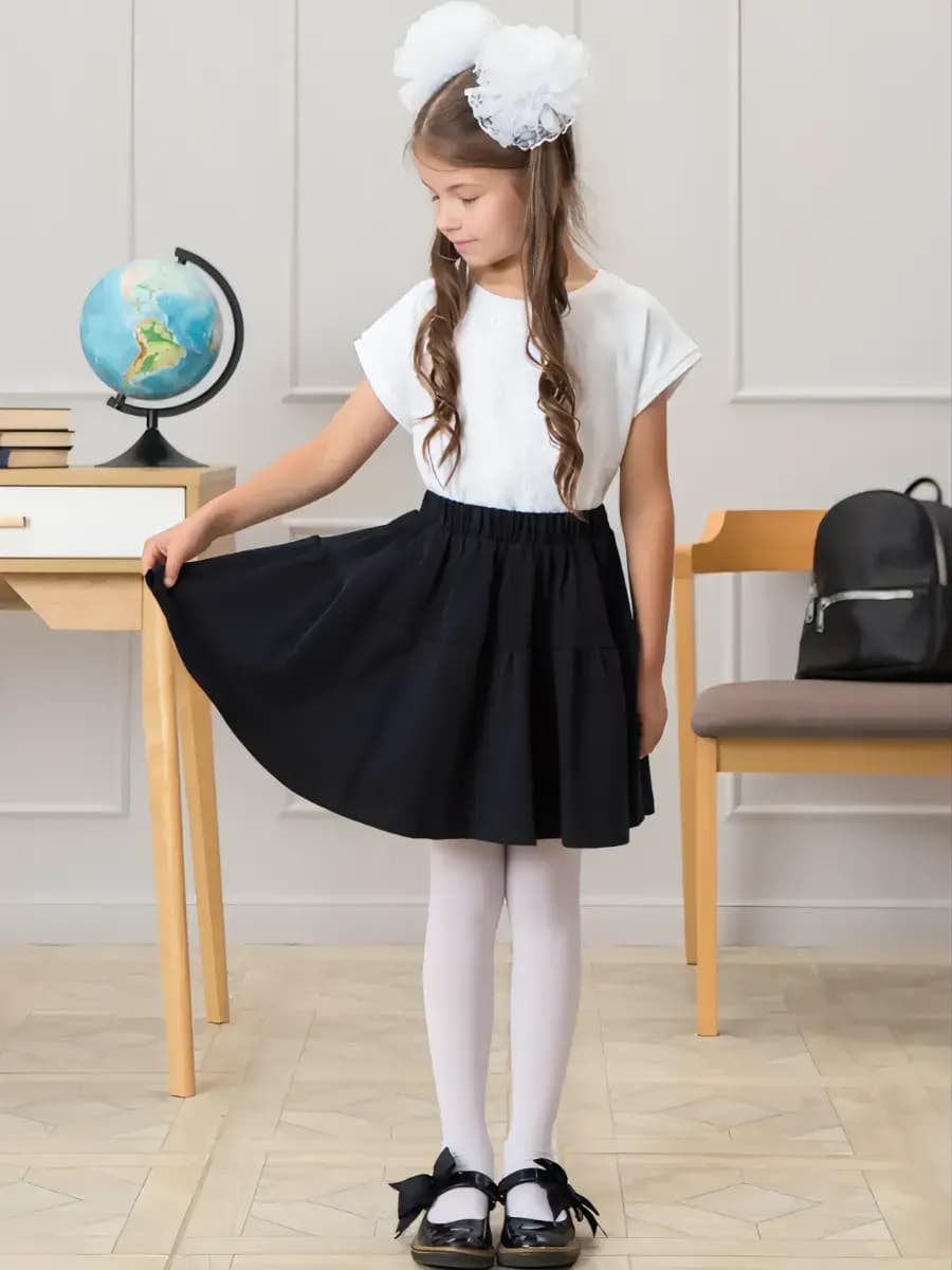 Юбка для девочки школьная